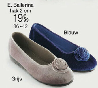 Damart Ballerina hak 2 cm aanbieding