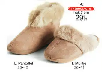 Damart Pantoffel, Muiltje hak 3 cm aanbieding