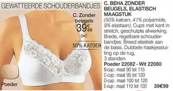 Damart Beha Zonder, Beugels, Elastich Maagstuk aanbieding