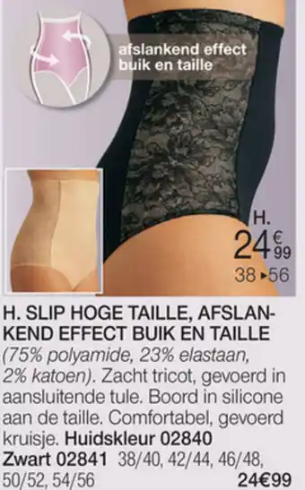 Damart Slip Hoge Taille, Afslan-kend Effect Buik en Taille aanbieding