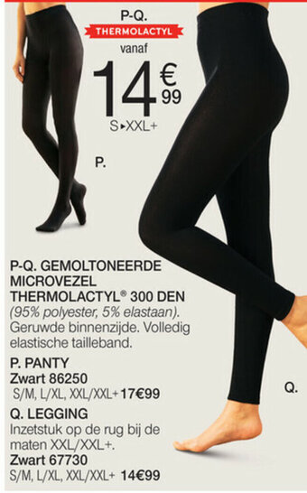Gemoltoneerde microvezel thermolactyl 300 den