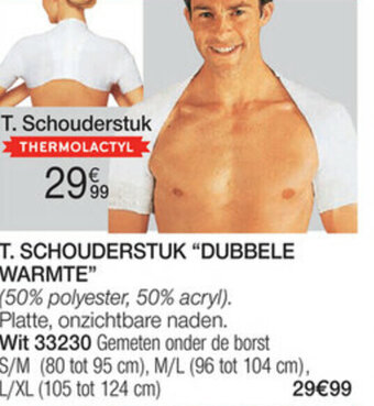 Schouderstuk dubbele warmte