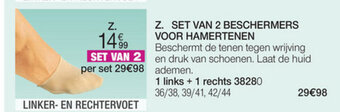 Damart Set van 2 beschermers voor hamertenen aanbieding