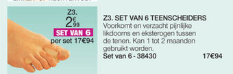 Damart Set van 6 teenscheiders aanbieding