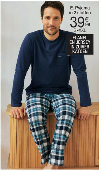 Damart Pyjama in 2 stoffen aanbieding