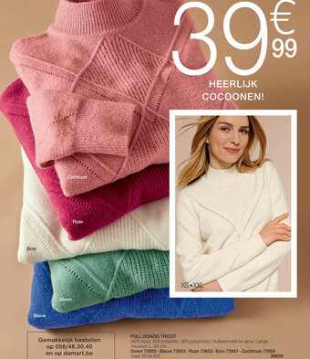 Damart Pull donzig tricot aanbieding