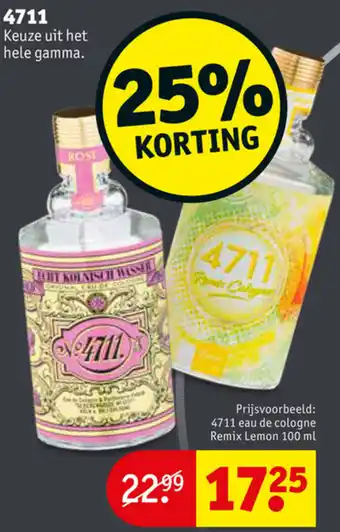 Kruidvat 4711 eau de cologne aanbieding
