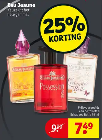 Kruidvat Eau Jeaune aanbieding