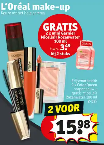Kruidvat L'Oreal make-up aanbieding