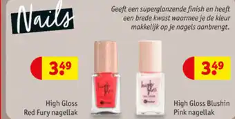 Kruidvat Nails High Gloss Red Fury nagellak aanbieding