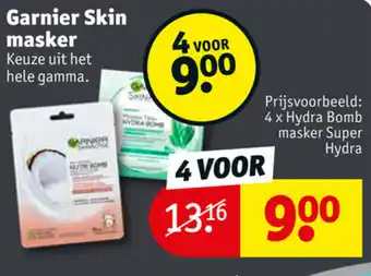 Kruidvat Garnier Skin masker aanbieding