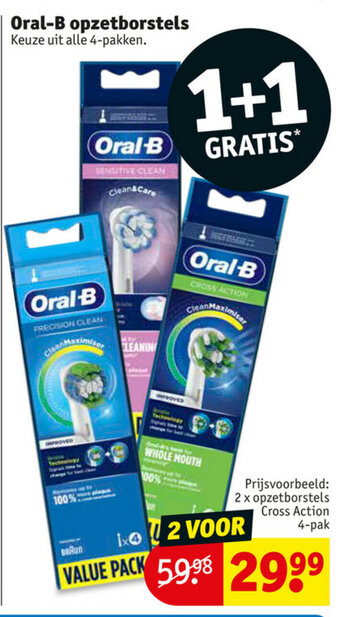 Kruidvat Oral-B opzetborstels aanbieding