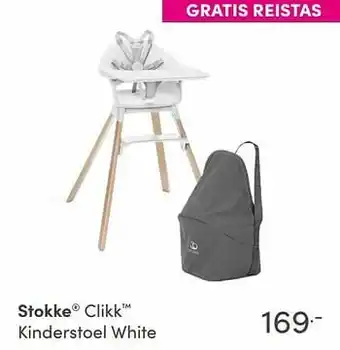 Baby & Tiener Stokke clikk™ kinderstoel white aanbieding