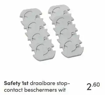 Baby & Tiener Safety 1st draaibare stopcontact beschermers wit aanbieding