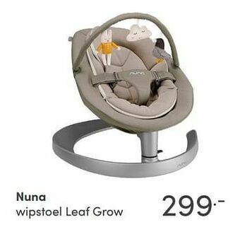 Baby & Tiener Nuna wipstoel leaf grow aanbieding