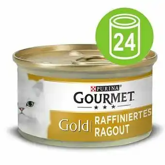 Zooplus 24x85g Gold Hartig Torentje Zalm en Koolvis Duo Gourmet Kattenvoer aanbieding