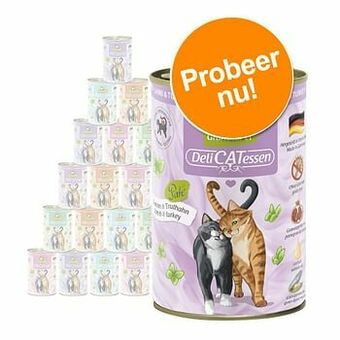 Zooplus 24x400g DeliCatessen Wild & tonijn Granatapet Kattenvoer aanbieding