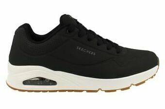 Berca Shoes Skechers Loopschoen Heren Stand on Air Air Cooled Memory Foam Trend Clean Black - Zwart aanbieding