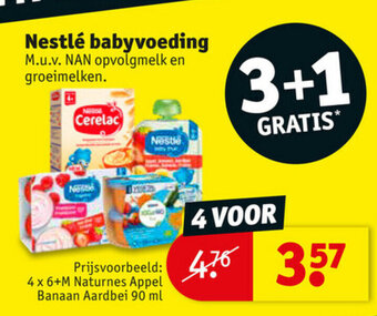 Kruidvat Nestle babyvoeding aanbieding