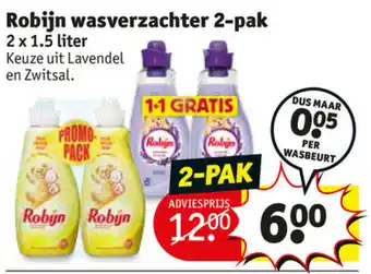 Kruidvat Robijn wasverzachter 2-pak aanbieding