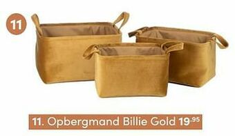 Baby & Tiener Opbergmand billie gold aanbieding