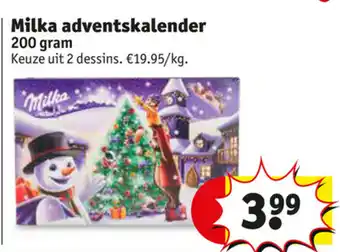 Milka adventskalender 200g