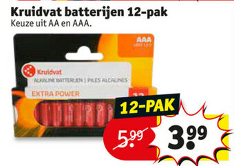 Kruidvat Kruidvat batterijen 12-pak aanbieding