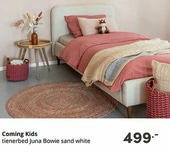 Baby & Tiener Coming kids tienerbed juna bowie sand white aanbieding