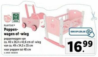 Poppenwagen of -wieg