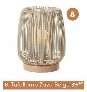 Baby & Tiener Tafellamp zazu beige aanbieding