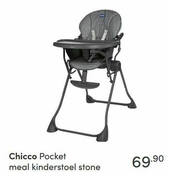 Baby & Tiener Chicco pocket meal kinderstoel stone aanbieding