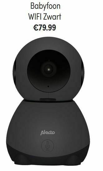 Baby & Tiener Alecto babyfoon wifi zwart aanbieding