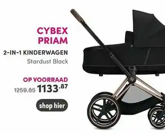 Baby & Tiener Cybex priam 2-in-1 kinderwagen stardust black aanbieding