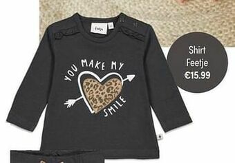 Baby & Tiener Shirt feetje aanbieding