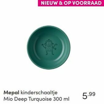 Mepal kinderschaaltje mio deep turquoise