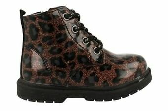 Berca Shoes Sprox Bottine Meisjes Maat 20/26 Trend Dierenprint - Zwart aanbieding