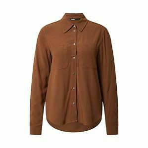 Berca Shoes Only Bloes Dames Yolanda Ls Shirt - Bruin aanbieding