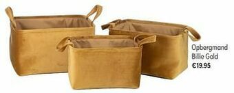 Opbergmand billie gold