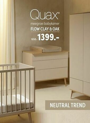 Baby & Tiener Meegroei babykamer flow clay + oak aanbieding