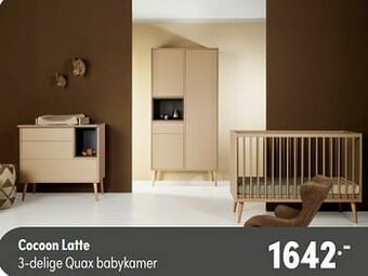 Baby & Tiener Cocoon latte 3-delige quax babykamer aanbieding