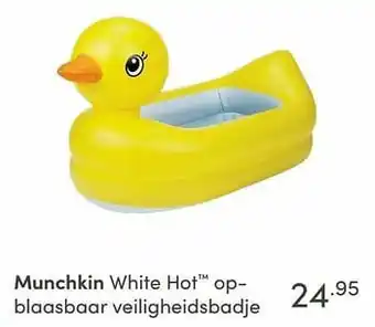 Baby & Tiener Munchkin white hot™ opblaasbaar veiligheidsbadje aanbieding