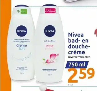 Action Nivea Bad-En Douche Creme 750 ml aanbieding