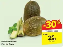 Carrefour Groene meloen Piel de Sapo aanbieding