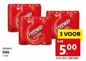 Lidl Cola aanbieding