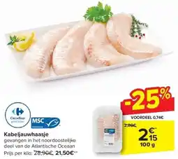 Carrefour Kabeljauwhaasje aanbieding