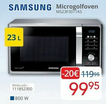 Eldi Samsung microgolfoven ms23f301tas aanbieding