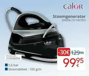 Eldi Calor stoomgenerator sv6056 co fasteo aanbieding