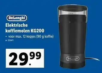 Lidl Elektrische koffiemolen kg200 aanbieding