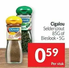Intermarché Cigalou selderijzout of bieslook aanbieding