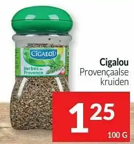 Intermarché Cigalou provençaalse kruiden aanbieding